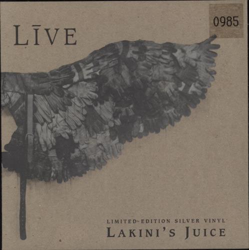 LīVE Lakini's Juice 限定版シルバー・ヴァイナル Live Lakini's Juice - Silver Vinyl UK 7